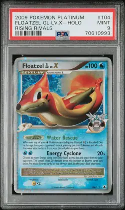 Pokemon Floatzel GL LV. X #104 2009 Rising Rivals Level X Holo PSA 9 Mint - Image 1