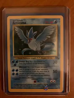 Pokemon TCG Articuno Fossil 2/62 Holo Unlimited Holo Rare - LP Excellent - Image 1