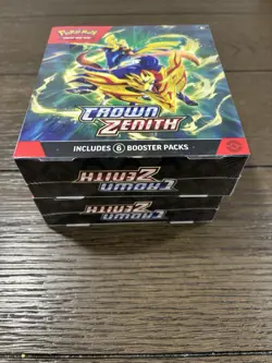 Pokemon TCG Crown Zenith Booster Bundle Lot of 2 New/Sealed - 12 Packs Total 820650858963 - Image 2