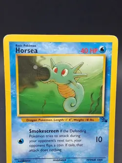 Horsea 49/62 | Base Set Unlimited | 1999 Pokemon TCG English | DAMAGED - Image 2