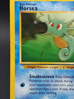 Horsea 49/62 | Base Set Unlimited | 1999 Pokemon TCG English | DAMAGED - Image 4