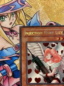 Yugioh Injection Fairy Lily LOD-100 Secret Rare 1st Edition NA VLP/NM (2) - Image 3