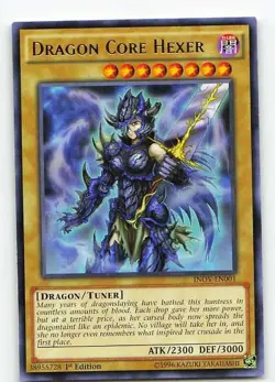 Dragon Core Hexer INOV-EN001 Invasion: Vengeance Ultra Rare NM Yu-Gi-Oh - Image 1