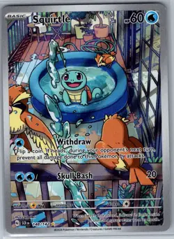 Squirtle 148/142 SV07: Stellar Crown - Pokemon Card - NM - Image 1