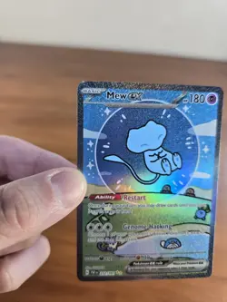 Mew EX 232/091 Bubble Mew Holo Card Sv: Paldean Fates Sir Mint NM Well Centered - Image 2