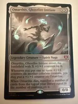 Omarthis, Ghostfire Initiate Foil M Commander Masters 708 NM - Image 1