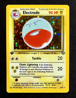 1999 Pokemon ELECTRODE Jungle Set 1ST EDITION HOLO Foil Rare Card 2/64 WotC NM - Image 1