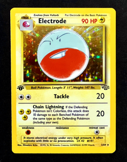 1999 Pokemon ELECTRODE Jungle Set 1ST EDITION HOLO Foil Rare Card 2/64 WotC NM - Image 2