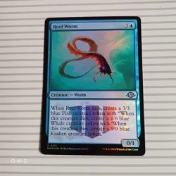 Magic: the Gathering - Modern Horizon 3 ~ Uncommon ~ Reef Worm (Foil) - Image 1