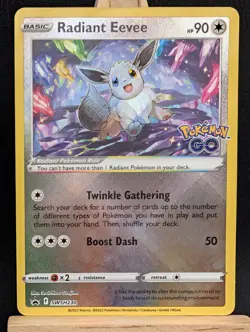 Pokemon TCG Radiant Eevee SWSH230 Black Star Promo, Near Mint Condition - Image 1