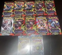 Pokemon TCG Booster Pack Lot Journey Together x3 & Phantasmal Flames x9 - Image 1