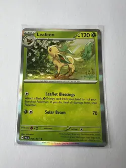 Leafeon - 005/131 Prismatic Evolutions Holo Rare Pokemon Card - Image 1