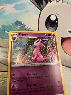 Espeon SWSH174 Holo SWIRL Black Star Promo Pokemon Card - Image 1