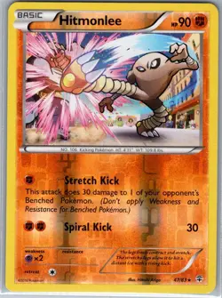 Hitmonlee 47/83 Reverse Holo Generations - Pokemon Card - NM - Image 1