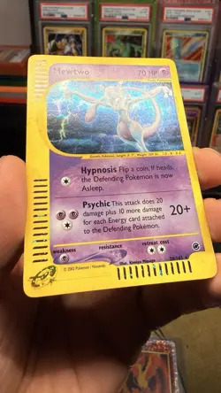 Mewtwo Expedition Holo Rare E-Reader Pokemon Swirl - Image 2