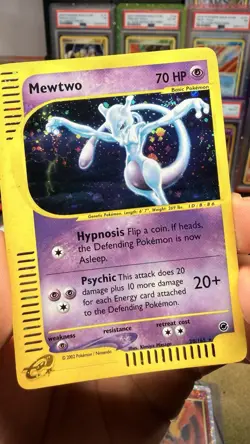 Mewtwo Expedition Holo Rare E-Reader Pokemon Swirl - Image 4