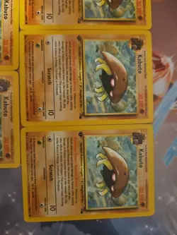 Kabuto Fossil 50/62 1st Edition Pokemon, 5 Card Set - Image 3