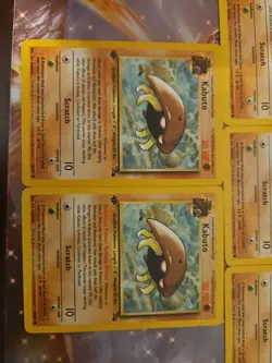 Kabuto Fossil 50/62 1st Edition Pokemon, 5 Card Set - Image 4