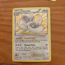 Cinccino 105/113 - Black & White Legendary Treasures Holo Rare Pokemon Card - Image 1