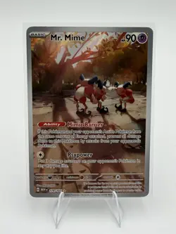 Mr. Mime 179/165 Illustration Rare 151 Pokemon Holo Near Mint - Image 1
