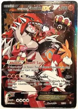 Pokemon Team Magna's Groudon EX Double Crisis Full Art 15/34 Ulta Rare *Read* - Image 1