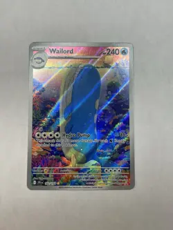 Pokemon Wailord Full Art Illustration Rare Holo 162/159 Sv09 Journey Together - Image 1