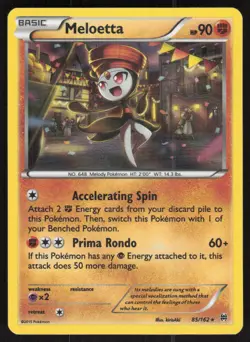 Meloetta 85/162 Holo Rare BREAKthrough Pokemon Holo Lightly Played - Image 1