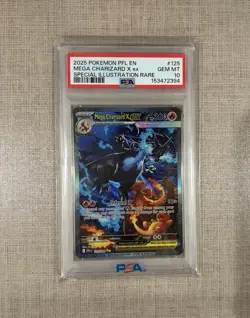 PSA 10 Mega Charizard Ex 125/094 Pokemon Phantasmal Flames Gem Mint SIR English - Image 2