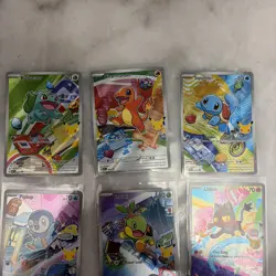 Pokemon 2026 First Partner Series 1 llustration Collection Full Set of 9 Promo - Image 2