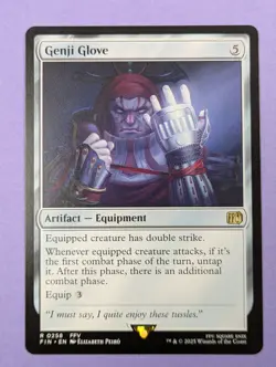 MTG Magic The Gathering: FINAL FANTASY: Genji Glove #0258 Rare - NM - Image 1