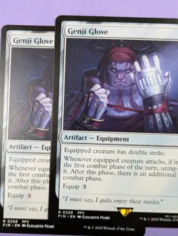MTG Magic The Gathering: FINAL FANTASY: Genji Glove #0258 Rare - NM - Image 3
