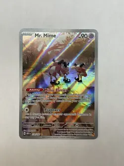 Pokemon TCG Mr. Mime Illustration Rare Holo 179/165 SV Scarlet & Violet 151 - Image 1