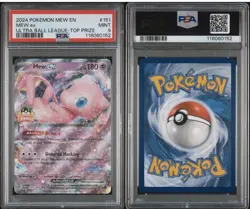 The Pokemon Company Mew EX Ultra Ball League Promo 151/165 Holo 180 HP PSA 9 - Image 1