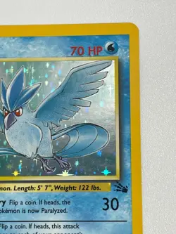 *** Articuno 2/62 Unlimited Holo Rare - Pokemon Fossil Set NM/LP - Image 3