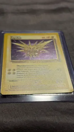 Pokemon TCG Zapdos 15/62 Fossil Holo Rare Basic 80 HP English 1999 WotC - Image 2