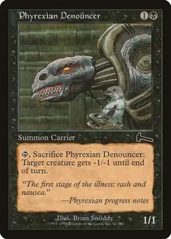 Phyrexian Denouncer 1x FOIL MtG FOIL Urza's Legacy SP/NM - Image 1
