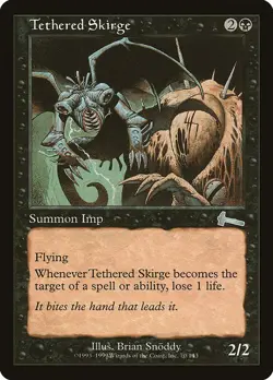 Tethered Skirge 1x FOIL MtG FOIL Urza's Legacy SP/NM - Image 1