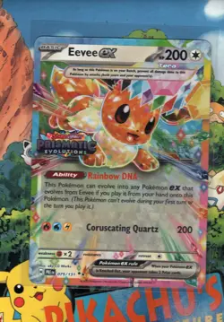 Pokemon TCG Eevee ex 075/131 Prismatic Evolution Double Rare STAMPED NM/M - Image 1