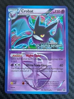 Pokemon TCG Holo Crobat Team Plasma Prerelease Promo BW51 LP - Image 3