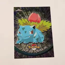2000 Topps Chrome Pokemon TV Animation Foil #02 Ivysaur Original - Image 1