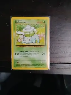 Pokemon TCG Bulbasaur Base Set 44/102 Regular 1999-2000 Wizards Base Set - Image 1