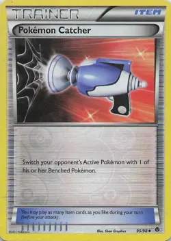 Pokemon Catcher 95/98 - Uncommon Reverse Holo BW Emerging Powers AA59 - Image 1