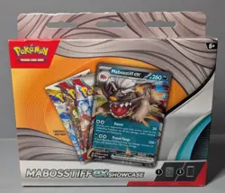 sealed Mabosstiff EX showcase box 2024 Pokemon TCG 3 boosters - Image 1