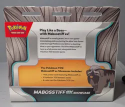 sealed Mabosstiff EX showcase box 2024 Pokemon TCG 3 boosters - Image 2