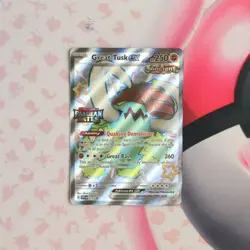 Great Tusk ex 072 Holo Paldean Fates Stamped Promo Pokemon Card - Image 1