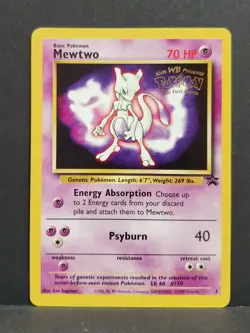 Pokemon MEWTWO # 3 First Movie Black Star Promo - Image 1