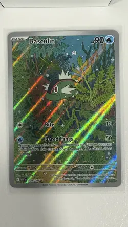 Pokemon TCG Basculin White Flare Illustration Rare Holo NM - Image 1