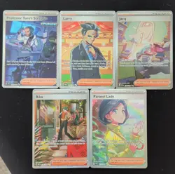 Pokemon SVP Black Star Promo Trainer Supporter Lot - Turo, Larry, Jacq, Rika, P… - Image 1