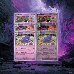 Pokemon 151 Gastly Haunter Gengar Evolution Set | NM - Image 1