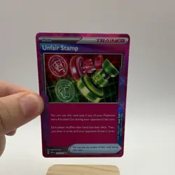 Pokemon TCG Unfair Stamp 165/167 Twilight Masquerade ACE SPEC Holo Trainer 2024 - Image 2